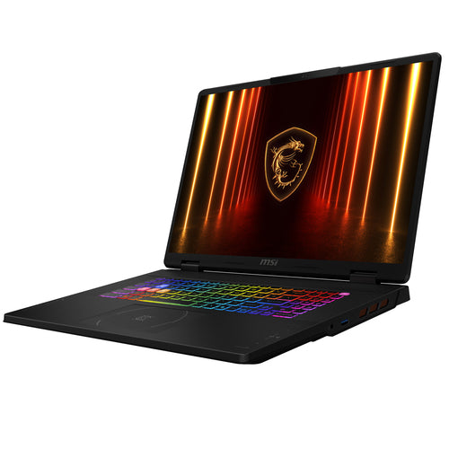 MSI Crosshair A18 HX A8WFKG-044FR – åben computer fra venstre