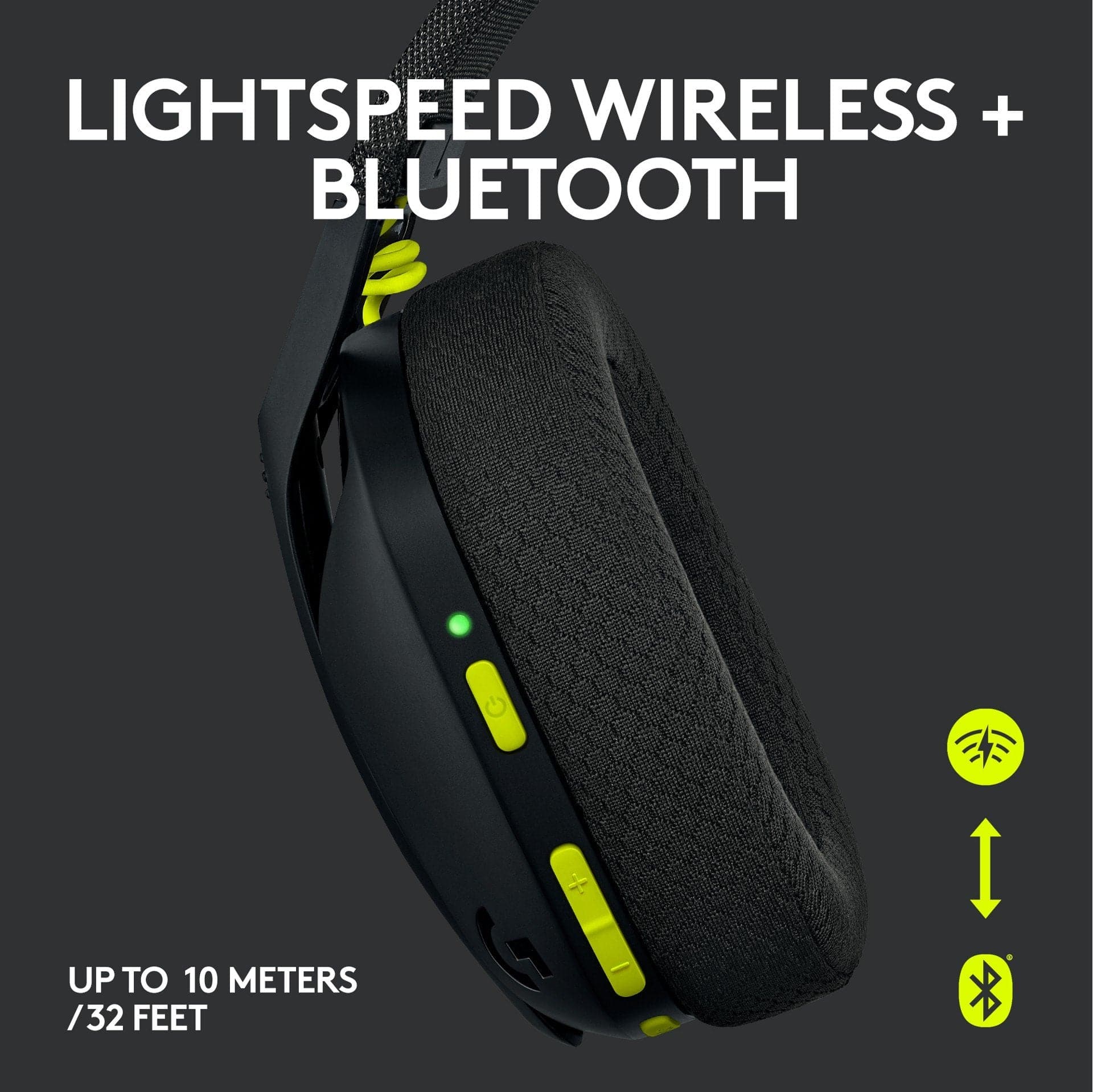 Logitech - G435 Lightspeed Wireless Gaming Headset - Svart
