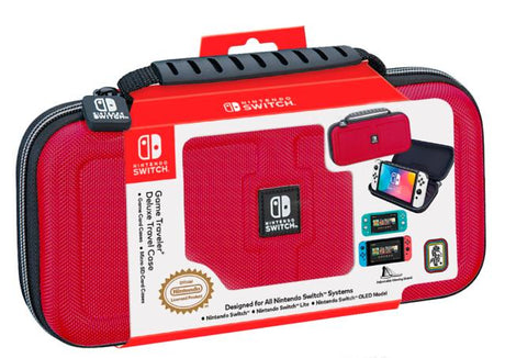 Bigben Nintendo Switch Interactive Official Deluxe Travel Case - Red Bigben