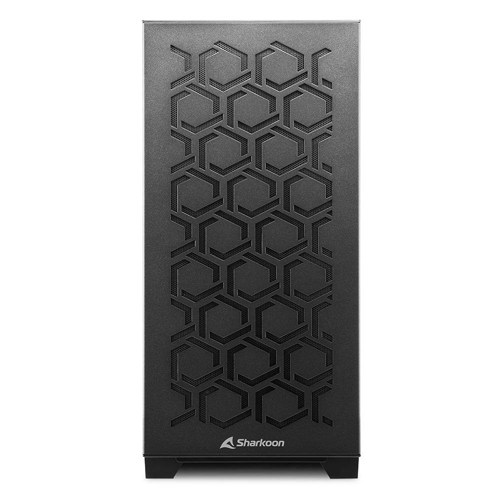 Sharkoon MS-Y1000 Micro Tower - Svart, Härdat Glas