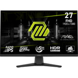 MSI MAG 272F – 27″ gamingskærm, 1920 × 1080, 200 Hz – forside fra en anden vinkel