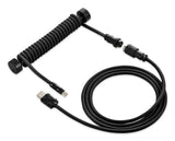 Sharkoon SKILLER SGK50 Black 1.85m USB-C to USB-A Braided Coiled Aviator Keyboard Cable Sharkoon