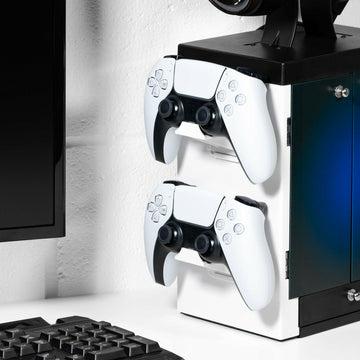 Numskull PS5-inspirerat blått och vitt spelkabinett