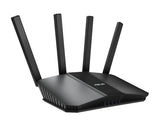 ASUS RT-BE59 sort Wi-Fi 7-router – kabinet og fire eksterne antenner