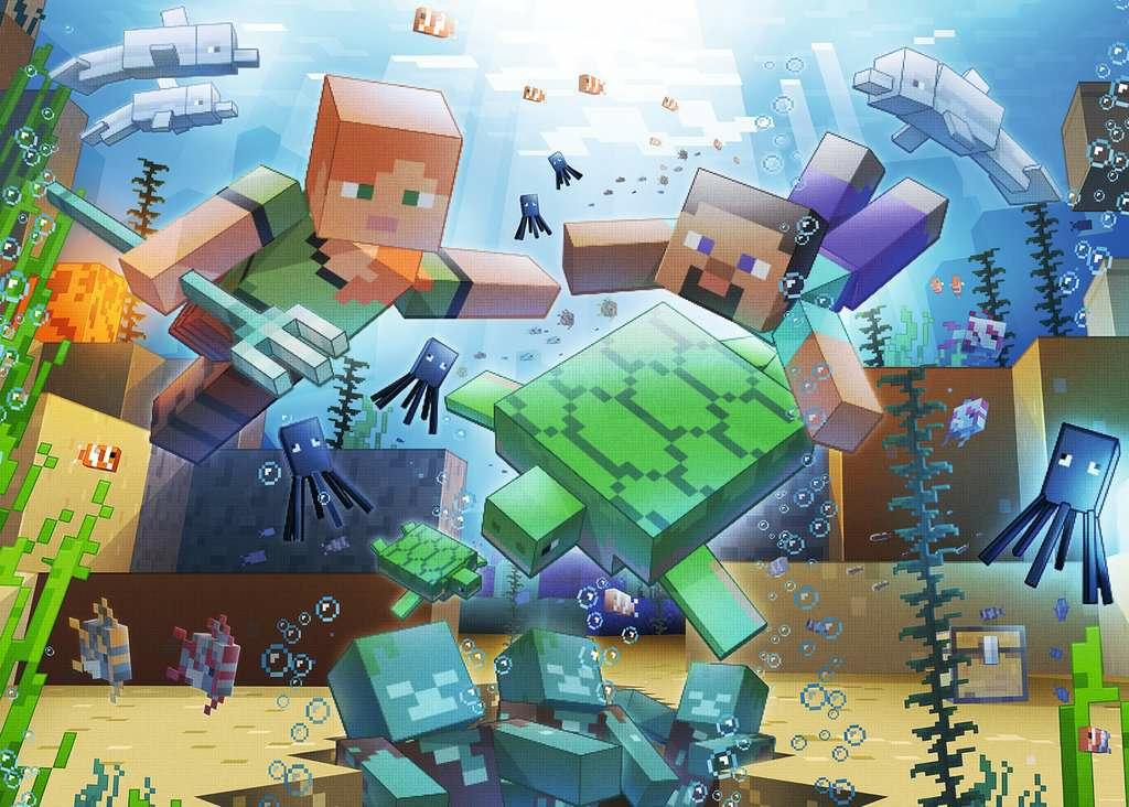 Ravensburger - Pussel Minecraft Mosaic 1000p (12000421)