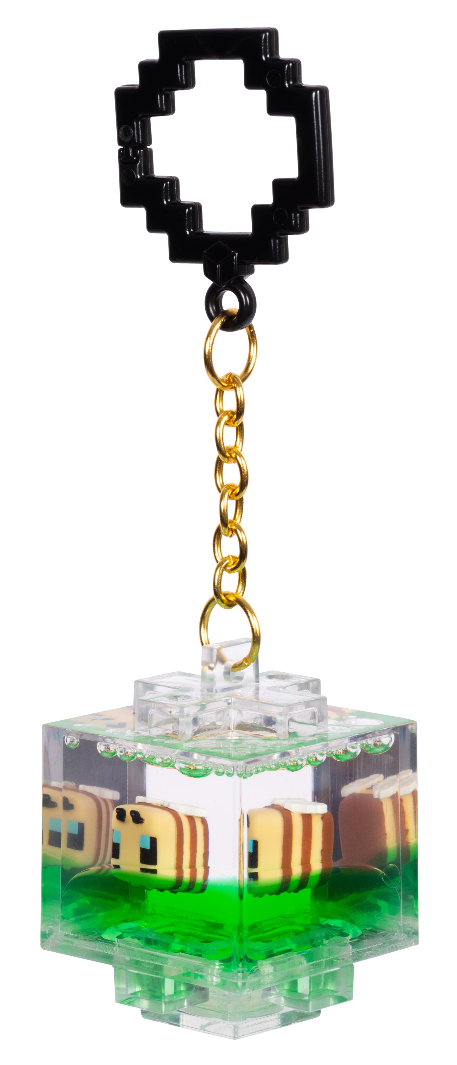 Minecraft Nyckelring – Block med Flytande Figur