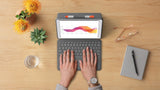 Logitech - Combo Touch for iPad 7th generation - GRAPHITE Nordic Logitech