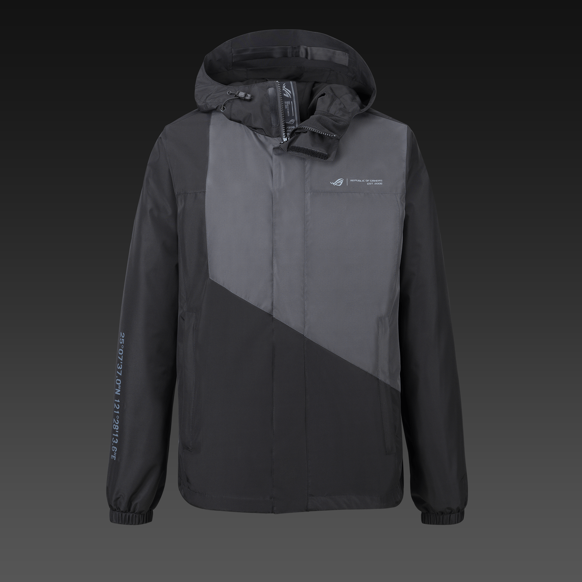 ASUS ROG SPACE WINDBREAKER - Normal Passform - Svartgrå