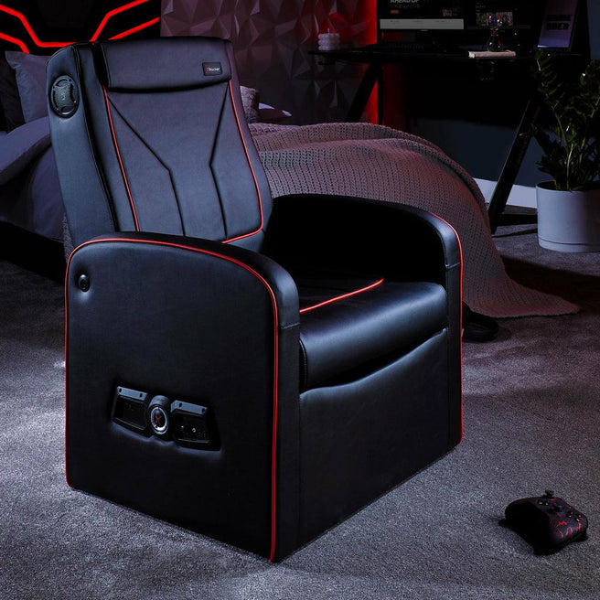 X-Rocker - Shift Luxe Junior 2.1 Ottoman Gaming Chair with Storage X-Rocker