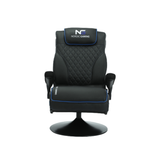 Nordic Gaming Cinema Chair Blå Svart Gamer Chair - PU Läder - Inbyggt Musiksystem