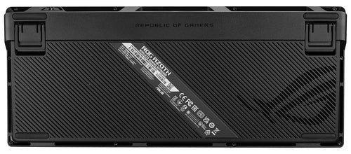 ASUS M701 ROG AZOTH/NXRD/FR – indvendig opbygning eller underside; tastaturlayout illustrativt