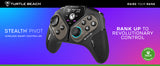 Turtle Beach Stealth Pivot – Controller til PC og Xbox – Sort – producentillustration med controller og produktnavn