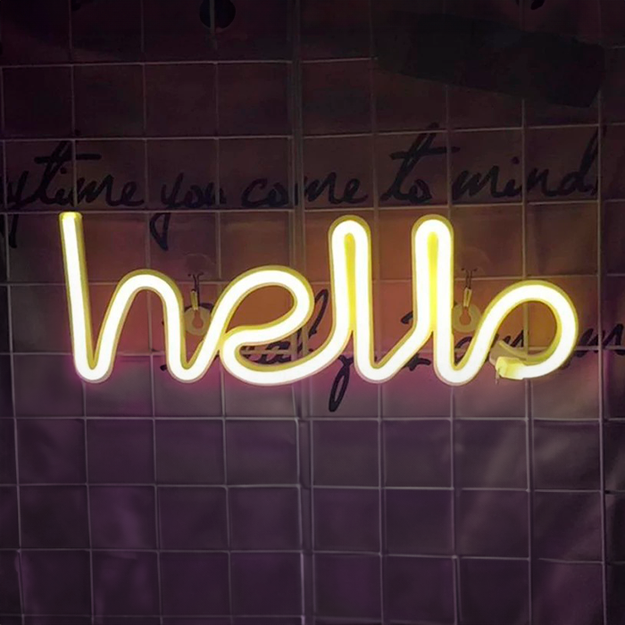 Geekd - Hello Neonlampa
