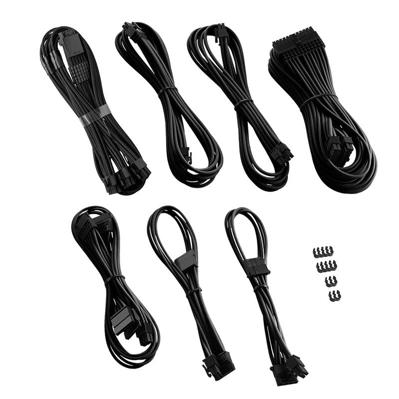 CableMod C-Series Pro ModMesh 12VHPWR Kabelsats För Corsair RM, RMi, RMx (Black Label) - Svart