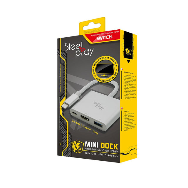 Steelplay Mini Dock – USB-C til HDMI til Switch og Mac – produktbillede 1