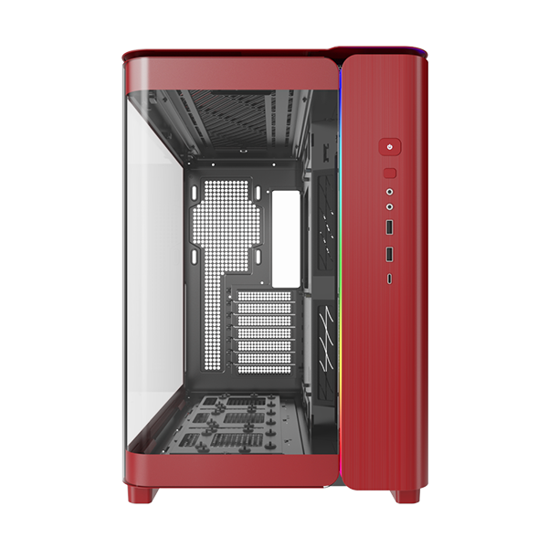 Montech King 95 Röd - Curved Glas