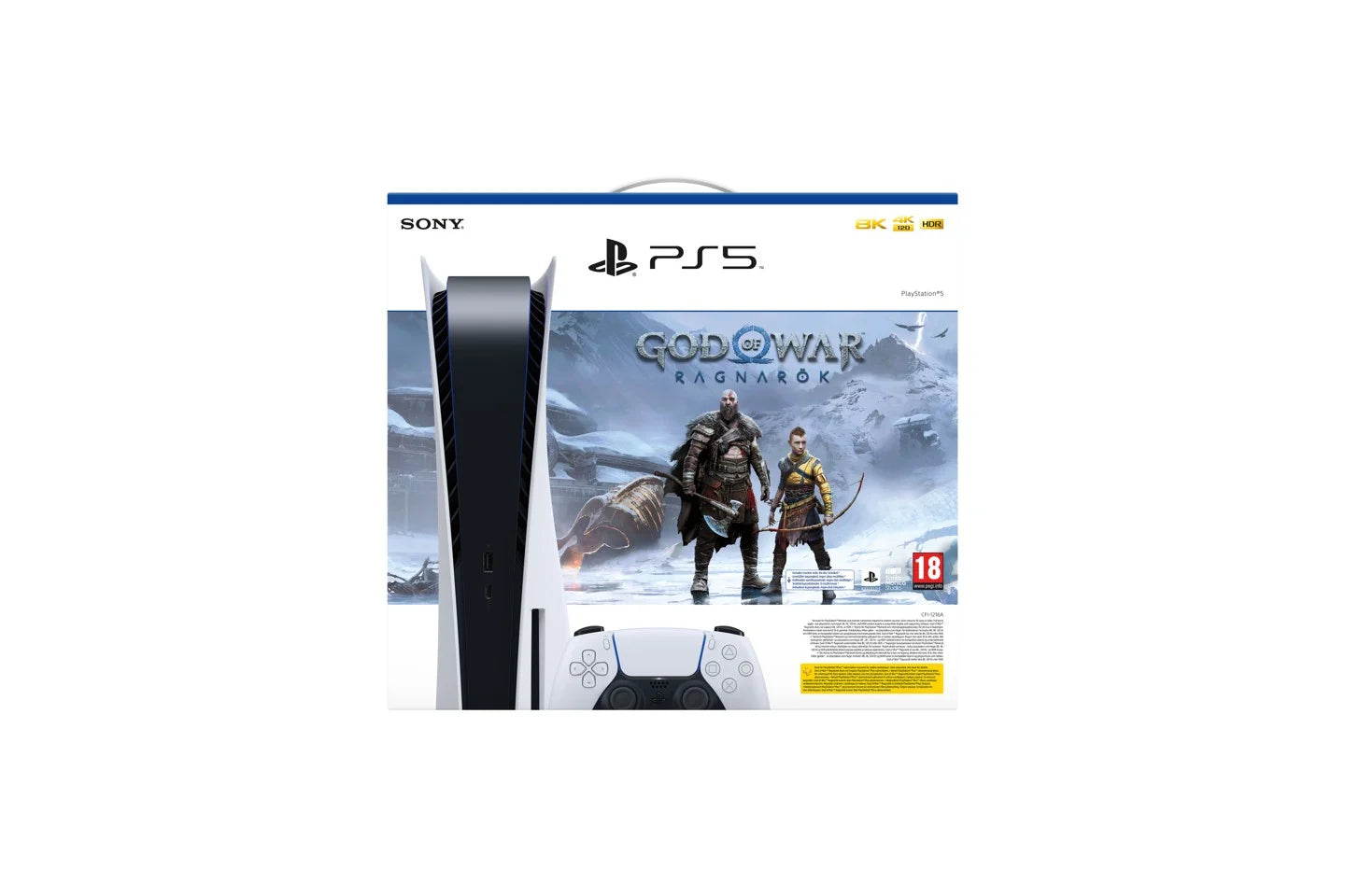 PlayStation5 Console Standard Edition 825 GB - God Of War Ragnarök-paket