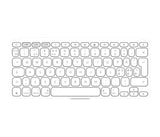 Logitech - Keys-To-Go 2 - Pale Grey - Pan - Nordic Logitech
