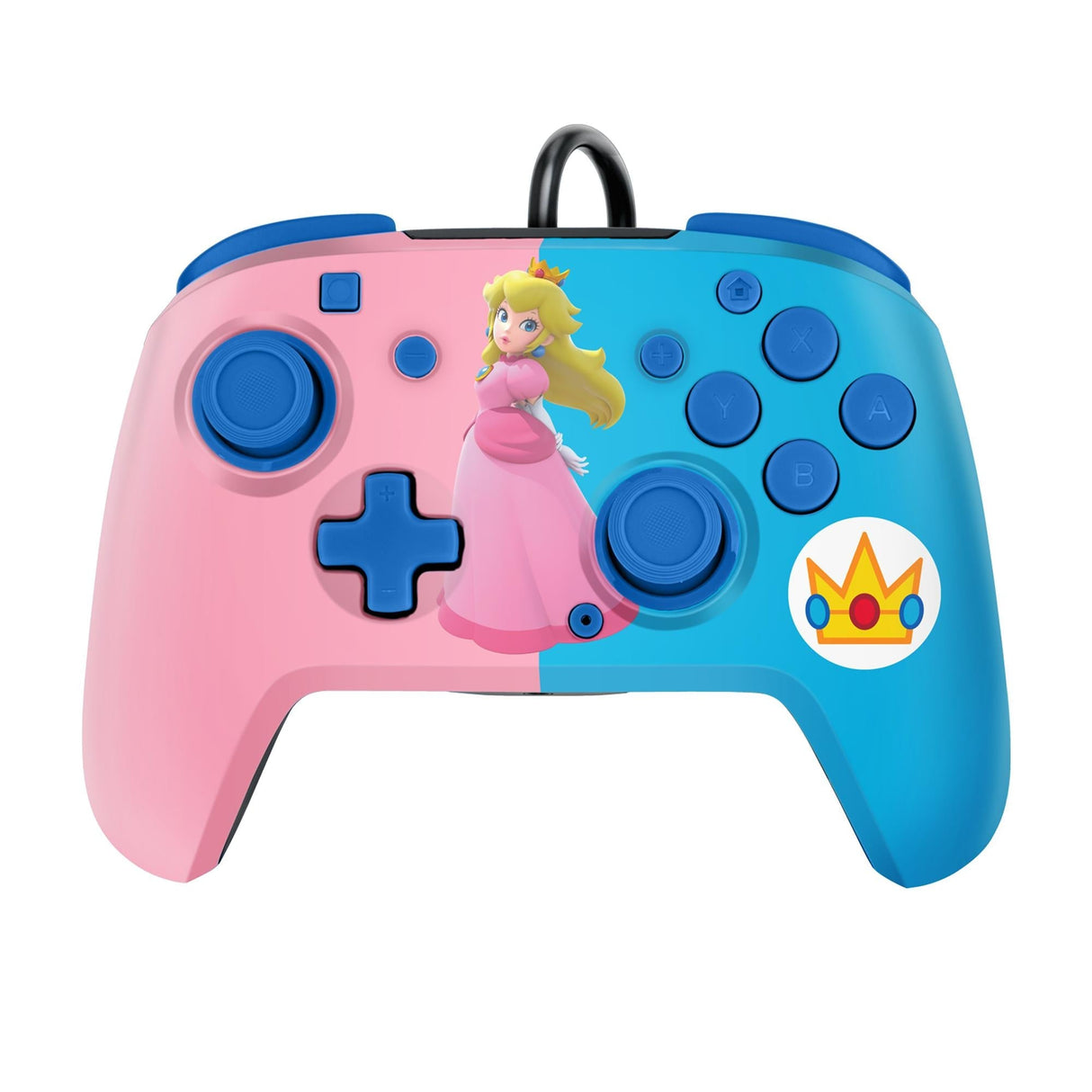PDP Faceoff Deluxe Audio Wired Controller Peach Licensed Switch