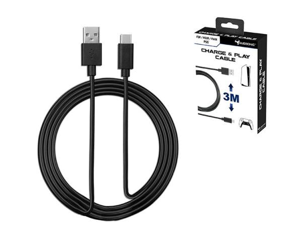 Subsonic Charge PS5, X BOX series, Switch 3 meter Subsonic