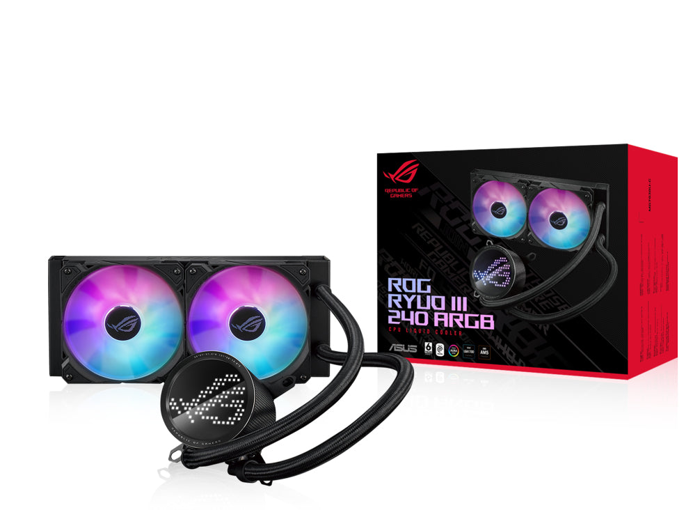 ASUS ROG RYUO III 240 ARGB Processor Vätskekylningssystem 1-pack Svart 120 Mm