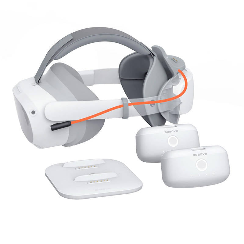 BOBOVR Huvudband Med Justering För VR Pico4 + 2x Batterier