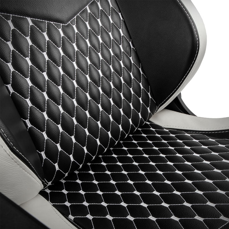 Noblechairs EPIC Äkta Läder Svart/Vit/Röd