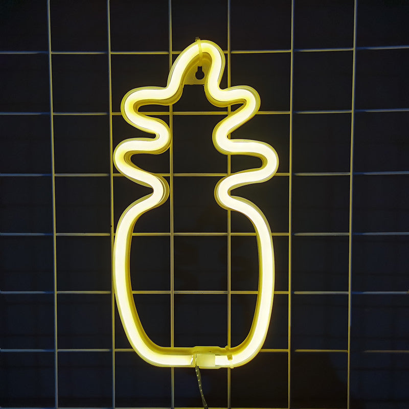 Geekd - Ananas Neonlampa