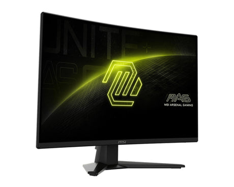 MSI MAG 274CQFDE – 27″ buet WQHD-gamingskærm, 180 Hz – forside set skråt