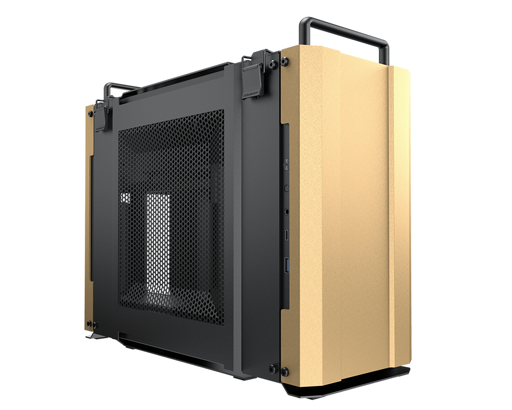 Cougar Dust 2 Small Form Factor Mini ITX Svart Gul