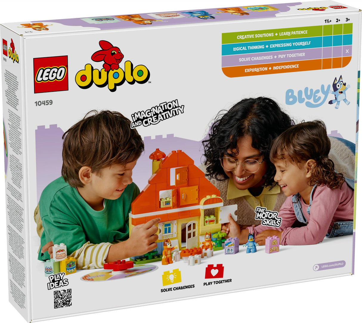 LEGO - DUPLO Bluey - Bluey's Family House with Memory Game (10459) LEGO