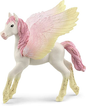 Schleich Bayala Pegasus-føl 70721 med lyserød man og glitrende vinger