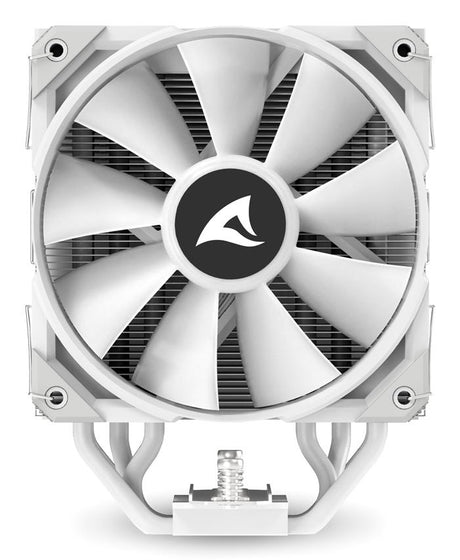 Sharkoon A50 RGB CPU-køler – hvid, 5 heatpipes, 120 mm PWM – billede 7