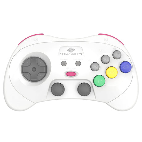 Retro-Bit SEGA Saturn PRO – trådløs controller, hvid – produktbillede 1