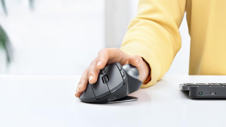 Logitech - MX Ergo Graphite Wireless Trackball