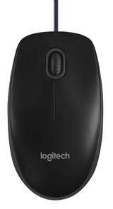Logitech - B100 800dpi Optical High Quality Wired USB Mouse Logitech