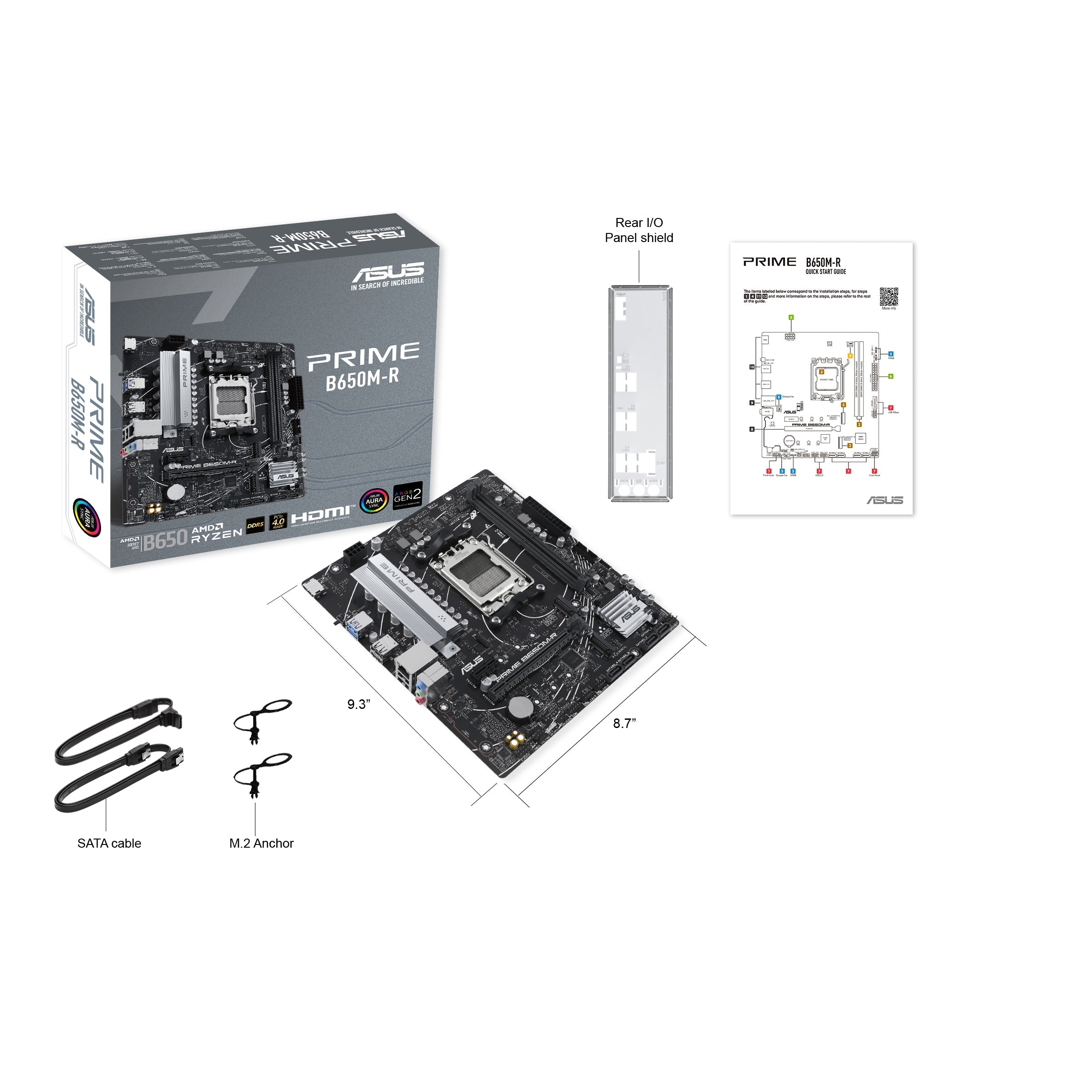 ASUS PRIME B650M-R - Sockel AM5 - Moderkort