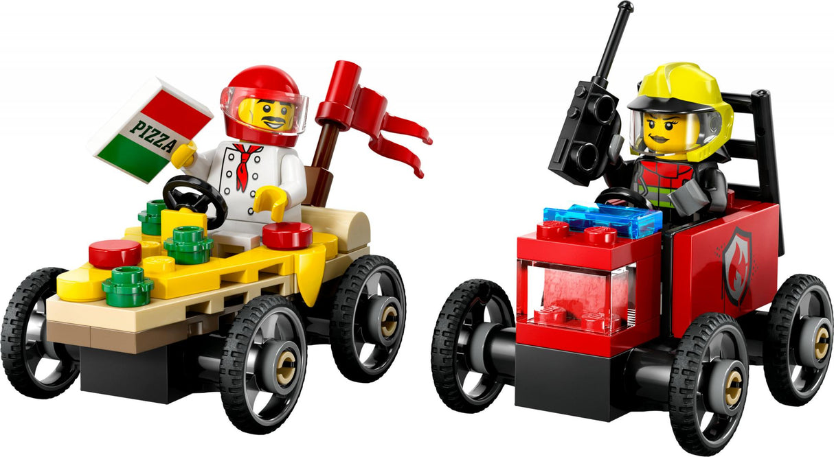 LEGO 60458 City Pizza Delivery Truck vs. Fire Truck LEGO