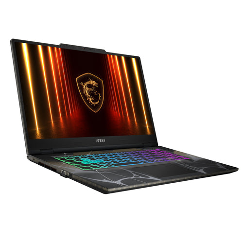 MSI Cyborg 17 B2RWFKG-001FR – åben computer fra modsatte vinkel