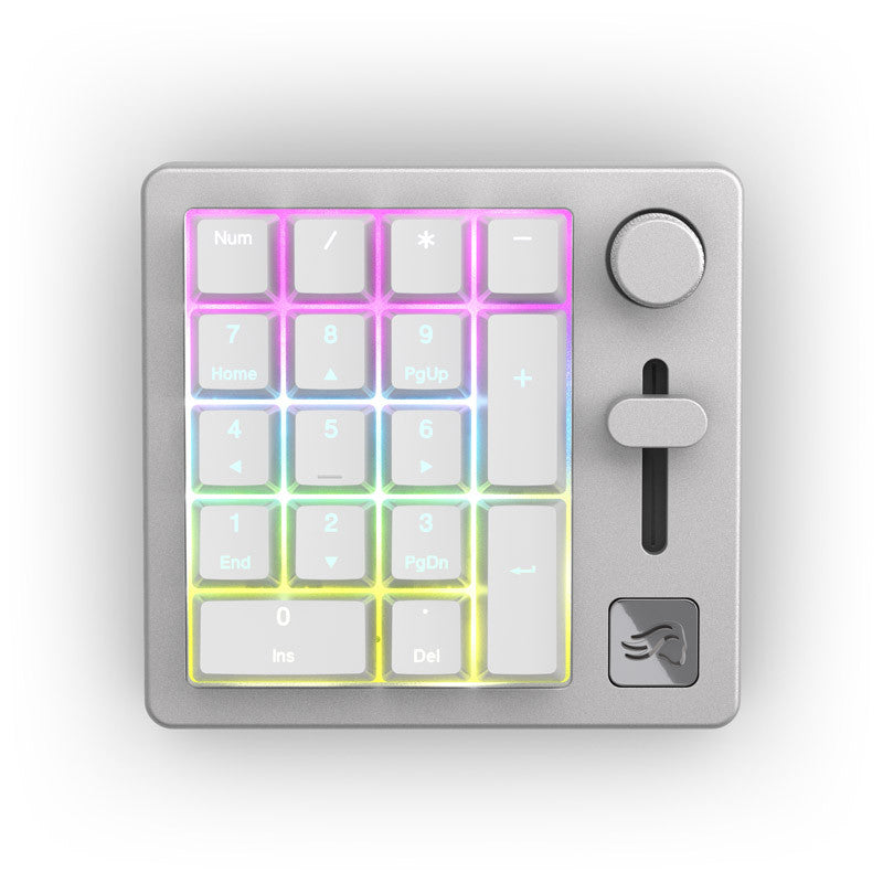 Glorious Numpad Förbyggd - Trådlös - White Ice