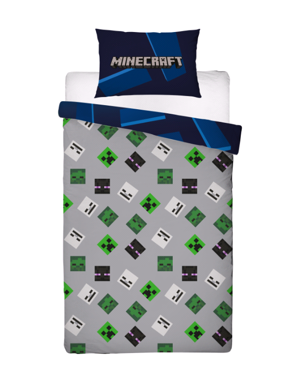 Sängkläder - Vuxenstorlek 140 X 200 Cm - Minecraft
