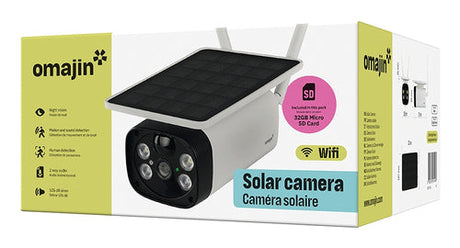 Omajin by Netatmo Solarbetriebene Überwachungskamera - Akku - Alarmsirene - weiß NetAtmo