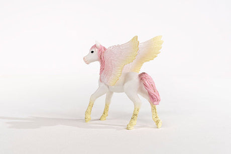 Schleich Pegasus-føl 70721 på hvid baggrund