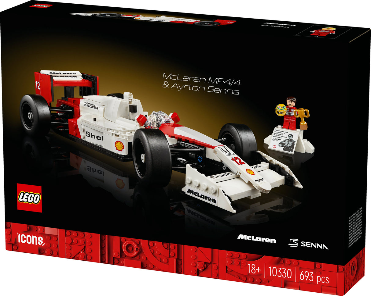 LEGO 10330 Ikoner McLaren MP4/4 &amp;amp; Ayrton Senna, Byggleksak