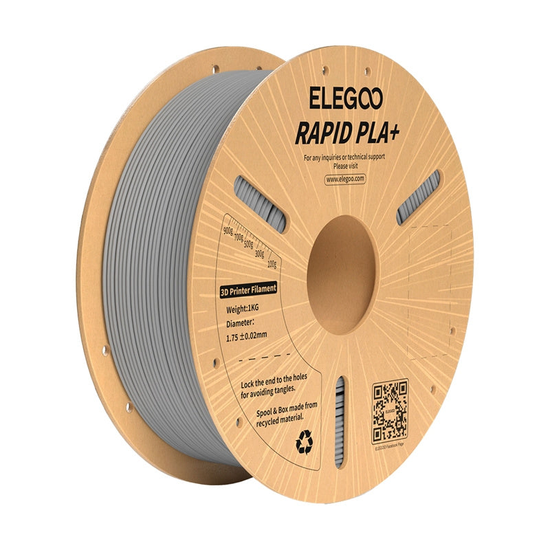 Elegoo Rapid PLA+ filament – grå, 1,75 mm, 1 kg