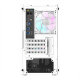 Datorfodral Aigo AL390 + RGB-fläkt (vit)