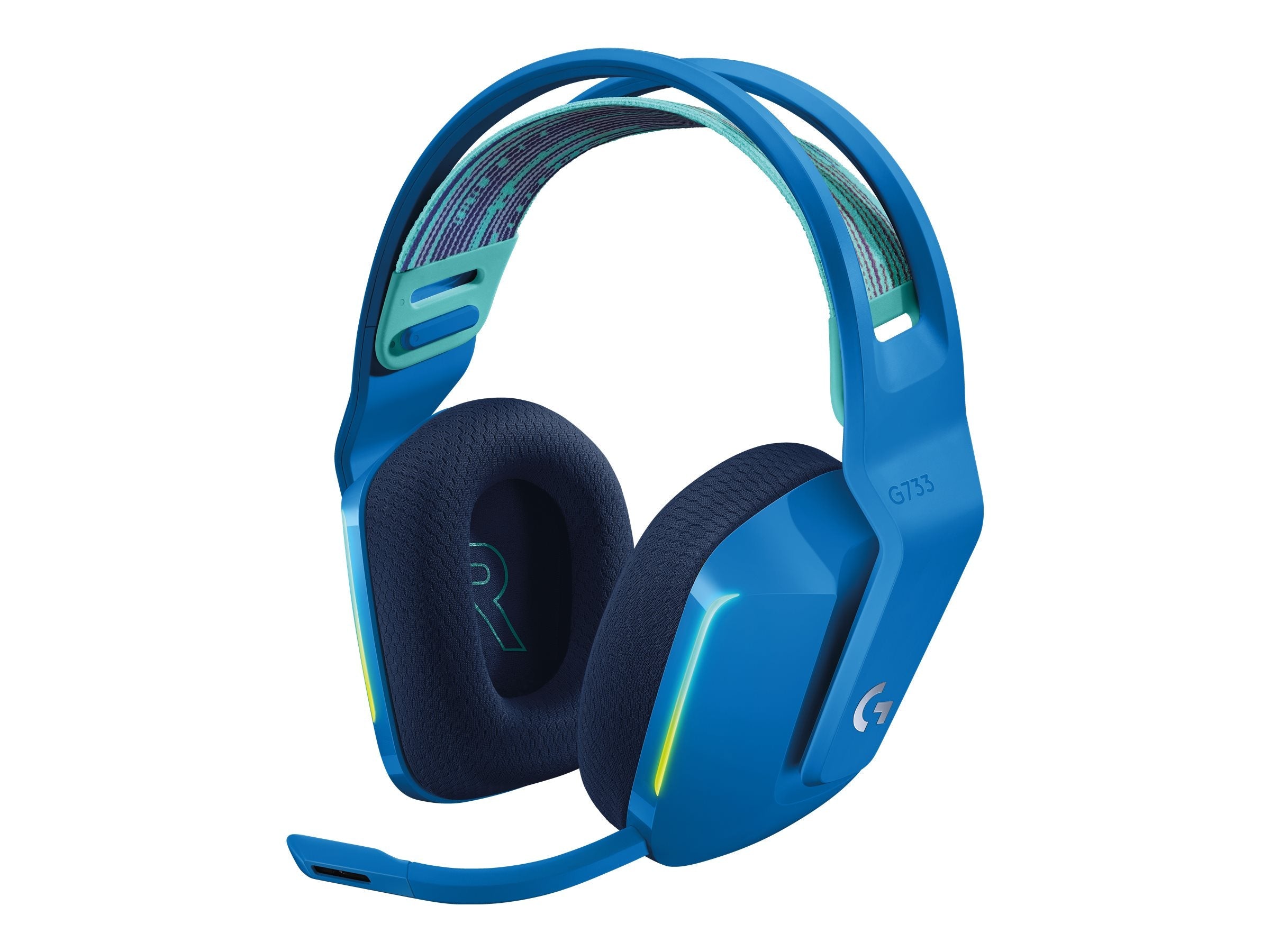 Logitech G G733 LIGHTSPEED Trådlöst RGB Gaming Headset Trådlöst Headset Blå