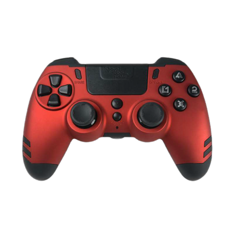 Steelplay MetalTech – rød trådløs controller til PS4 og PC – forside