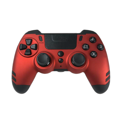 Steelplay MetalTech – rød trådløs controller til PS4 og PC