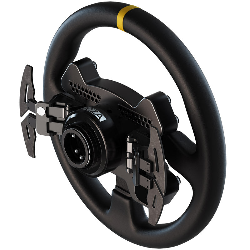 MOZA RS V2 Ratt, Rund - Läder (33 Cm)